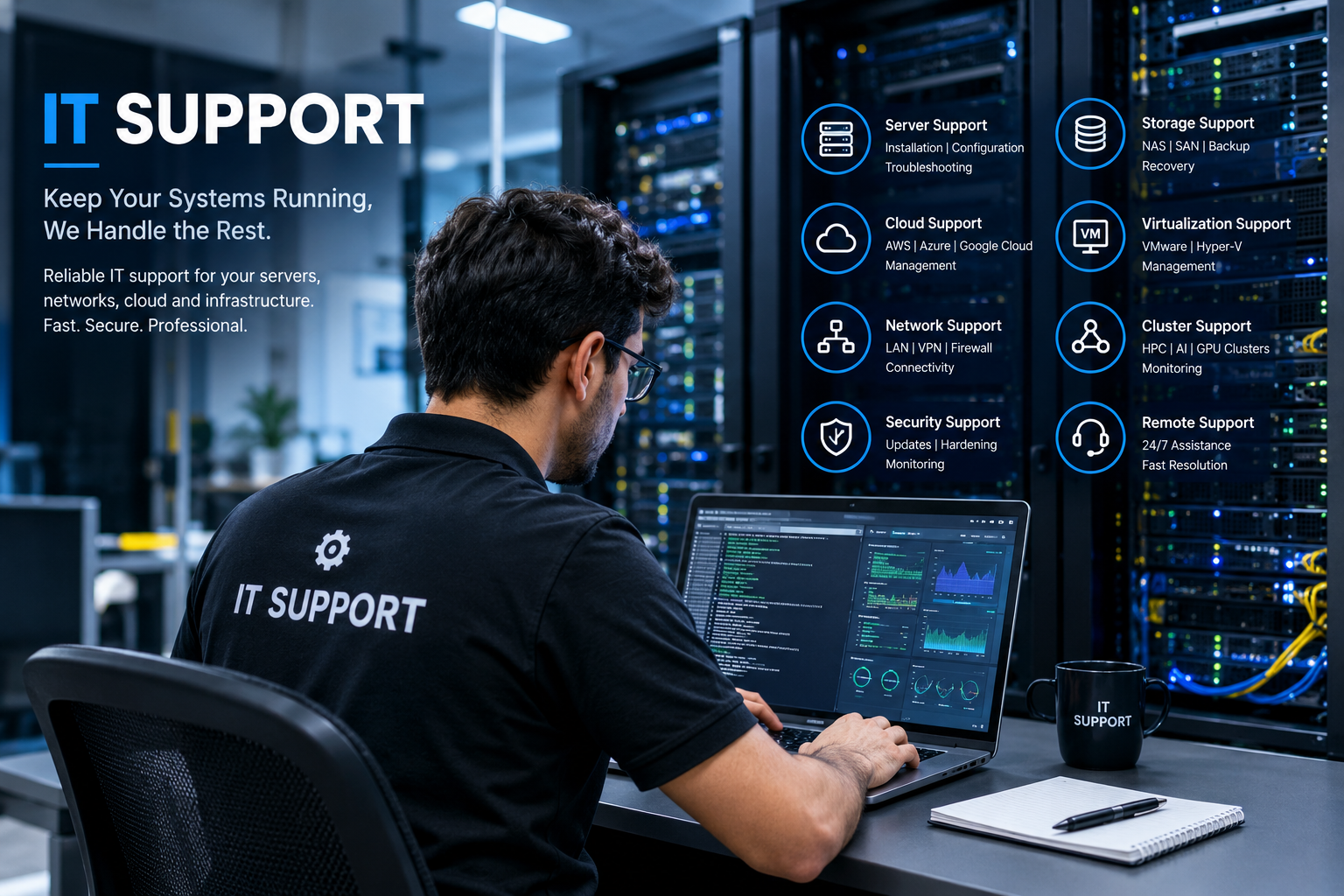 IT Support & Technical Services | MCR Tech service illustration